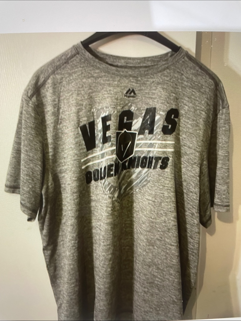 Majestic Vegas Golden Knights Gray Graphic Tee